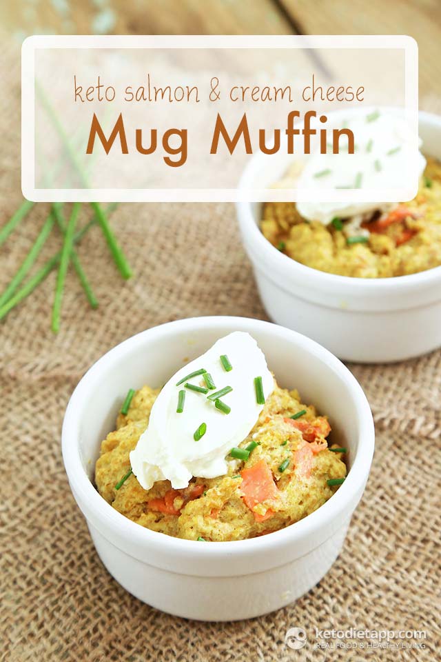 Keto Salmon & Cream Cheese Mug Muffin